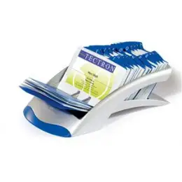 Visitenkartenbox Durable 2413-23 241323 Visifix Desk Vegas silber 100Hüllen