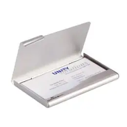 Visitenkartenspender Durable 2415-23 241523 silber 20Karten Aluminium 57x90mm