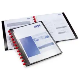 Sichtbuch Durable 2427-01 242701 Duralook Easy schwarz A4 20Hüllen Kunststoff (PP)