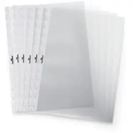 Sichthüllen Durable 2428-19 242819 Duralook Cover A4 Kunststoff (PP) transparent, geprägt, oben offen, für Sichtbücher 2426/2427/2435/2453, Pack 10 Stk