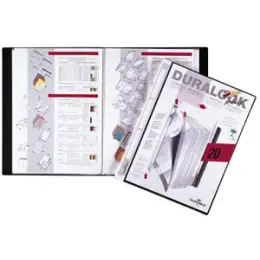 Sichtbuch Durable 2432-01 243201 Duralook Plus schwarz A4 20Hüllen Kunststoff (PP)
