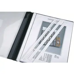 Abdeckschiene Durable 2924-02 292402 weiß A4, für Hefter, Pack 50 Stk