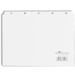 Leitregister Durable 3650-02 365002 A5-quer, A-Z 25-teilig/div, Kunststoff (PP) 0,3mm, weiß