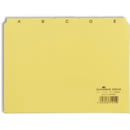 Leitregister Durable 3650-04 365004 A5-quer, A-Z 25-teilig/div, Kunststoff (PP) 0,3mm, gelb