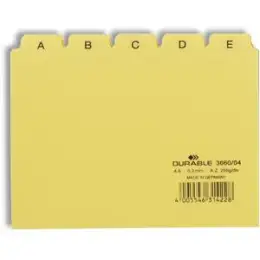 Leitregister Durable 3660-04 366004 A6-quer, A-Z, Kunststoff (PP), gelb