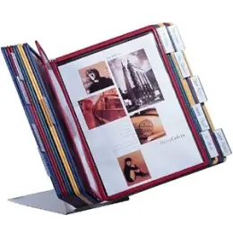 Sichttafel-Tischständer Durable 5699-00 569900 Vario Table 20 mit 20 farbig sortierten Sichttafeln