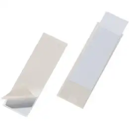Beschriftungsfenster Durable 8074-19 807419 Pocketfix 40x125mm selbstklebend, mit Einsteckschildern, Pack 10 Stk