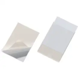 Beschriftungsfenster Durable 8077-19 807719 Pocketfix 78x110mm selbstklebend, mit Einsteckschildern, Pack 10 Stk