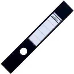 Ordner-Rückenschild Sichttasche Durable 8090-01 809001 Ordofix lang/breit, Kunststoff-Folie, selbstklebend, mit Aufdruck, schwarz, Pack 10 Stk