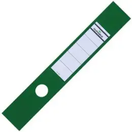 Ordner-Rückenschild Sichttasche Durable 8090-05 809005 Ordofix lang/breit, Kunststoff-Folie, selbstklebend, mit Aufdruck, grün, Pack 10 Stk