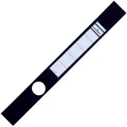 Ordner-Rückenschild Sichttasche Durable 8091-01 809101 Ordofix lang/schmal, Kunststoff-Folie, selbstklebend, mit Aufdruck, schwarz, Pack 10 Stk