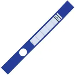 Ordner-Rückenschild Sichttasche Durable 8091-06 809106 Ordofix lang/schmal, Kunststoff-Folie, selbstklebend, mit Aufdruck, blau, Pack 10 Stk
