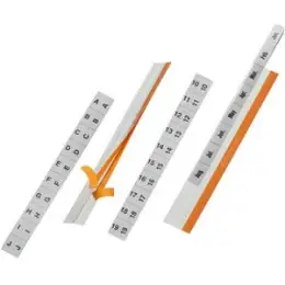 Selbstklebende Registertaben Durable 8403-19 840319 Tabfix 200 x 13 mm, Kunststoff-Folie, selbstklebend, transparent, farblos, Pack 5 Stk