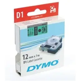 Schriftband-Kassette Dymo S0720590 45019 D1 12mm x 7m, schwarz auf grün