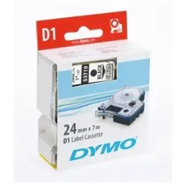 Schriftband-Kassette Dymo S0720930 53713 D1 24mm x 7m, schwarz auf weiß