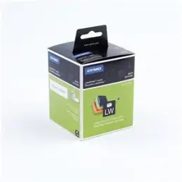 Ordner-Rückenschild Etiketten Dymo S0722470 99018 LabelWriter kurz/schmal, selbstklebend, blanko, weiß, Rolle 110 Stk