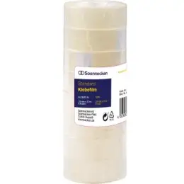 Klebefilm Soennecken 164224700 5847 19 mm x 33 m, transparent, Pack 8 Rollen