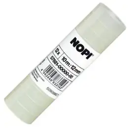 Klebefilm Nopi 57881 12mmx10m transparent, Pack 80 x 12 Rollen