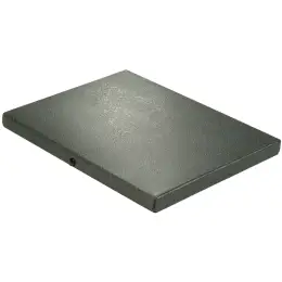 Dokumentenmappe Elba 400000993 31412 A4, Hartpappe, schwarz, Druckknopfverschluss, Füllstärke: 20mm (ca. 180 Blatt), 240x25x315mm