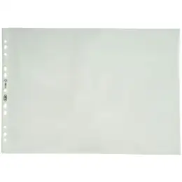 Prospekthüllen Elba 100460996 71300 A3-quer gefalzt auf A4, Kunststoff (PP), transparent, oben offen, Pack 50 Stk