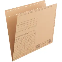 Einstellmappe Elba 100570002 80437 A4, Natronkarton 230g, naturbraun