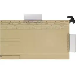 Vollsichtreiter Elba 100420891 86506 VL 58x35mm, Kunststoff (PVC), farblos, 4-zeilig, Pack 50 Stk