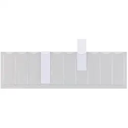 Pendeleinsteckschild Elba 100420914 99526 50x18mm, Kunststoff (PVC), farblos, selbstklebend, Pack 50 Stk