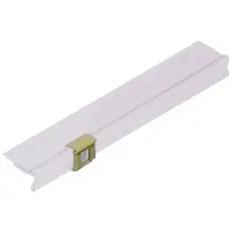 Pendel-Sichtleiste Elba 100420918 99711 Länge: 10cm, Kunststoff (PVC), glasklar, farblos/transparent, Pack 50 Stk