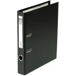 Ordner Elba 100022624 10494SW Rado Plast A4, 50mm, Pappe/PVC-Folie, Wechselfenster, schwarz