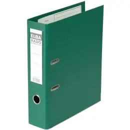 Ordner Elba 100022628 10497GN Rado Plast A4, 80mm, Pappe/PVC-Folie, Wechselfenster, grün