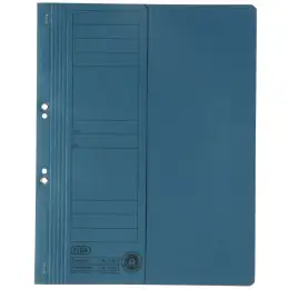 Ösenhefter Elba 100551876 21451BL A4, 1/2-VD, Manilakarton 250g, kaufmännische Heftung, blau, Pack 50 Stk