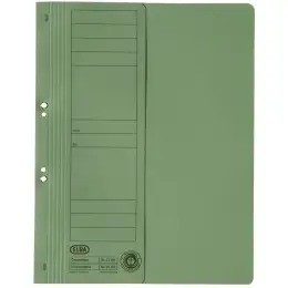 Ösenhefter Elba 100551879 21451GN A4, 1/2-VD, Manilakarton 250g, kaufmännische Heftung, grün, Pack 50 Stk