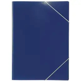 Eckspanner Elba 100555331 33490DB A4, PP, für 50 Blatt, dunkelblau, Pack 10 Stk