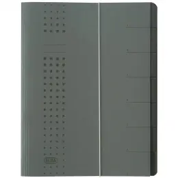 Ordnungsmappe Elba 400001999 42495AZ Chic A4, 7-Fächer, Karton-Einband, anthrazit
