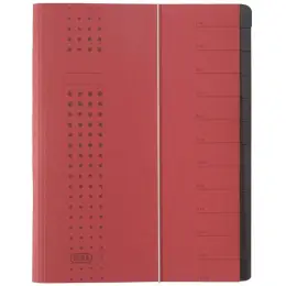 Ordnungsmappe Elba 400001990 42496BX Chic A4, 12-Fächer, Karton-Einband, bordeaux