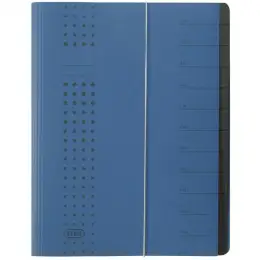 Ordnungsmappe Elba 400001992 42496DB Chic A4, 12-Fächer, Karton-Einband, dunkelblau