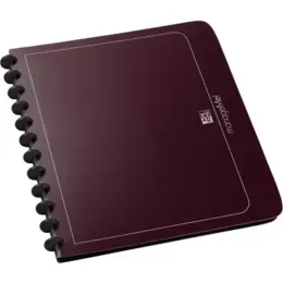 Ringmappe Oxford 100205609 61420BX manageMe! A4, 12 Ringe Ø 21mm, PP, 25 austauschbare Hüllen oben offen, bordeaux