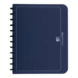 Ringmappe Oxford 100205608 61420DB manageMe! A4, 12 Ringe Ø 21mm, PP, 25 austauschbare Hüllen oben offen, dunkelblau