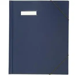 Umlaufmappe Elba 100420821 63430BL A4, Karton/PVC-Folie, Eckspannergummi, blau