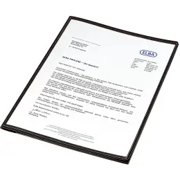 Angebotsmappe Elba 100420932 63492SW image+ A4, Kunststoff (PP), schwarz, Pack 10 Stk