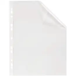 Prospekthüllen Elba 100460993 71430FL Image A4, Kunststoff (PVC) 0,08mm, glasklar transparent, oben offen, Pack 100 Stk