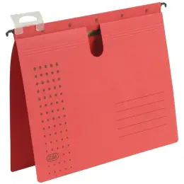Hängehefter Elba 100552097 85741RO Chic Ultimate A4, Karton 240g, kaufmännische Heftung, Schnellhefter-Mechanik, rot