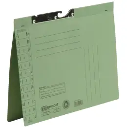 Pendelhefter Elba 100560082 90421GN A4, Manilakarton 250g, Amtsheftung, grün