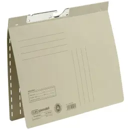 Pendelhefter Elba 100560096 90451GR A4, Manilakarton 250g, kaufmännische Heftung, grau, Pack 50 Stk