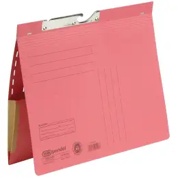 Pendelhefter Elba 100570026 90463RO A4, Karton 320g, kaufmännische Heftung, mit Tasche, rot