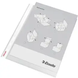 Prospekthüllen Esselte 56066 A4 60my Kunststoff (PP) glasklar, Pack 100 Stk