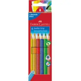 Buntstift Faber-Castell 110906 Jumbo Grip 6er-Kartonetui, Pack 5 Stk