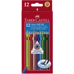 Buntstift Faber-Castell 112412 Colour Grip 12er-Kartonetui