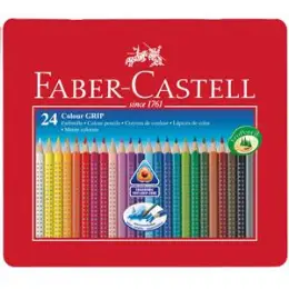 Buntstift Faber-Castell 112423 Colour Grip 24er-Metalletui