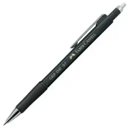 Druckbleistift Faber-Castell 134799 Grip 1347 0.7 Minenstärke: 0,7mm, Schaftfarbe: schwarz-metallic